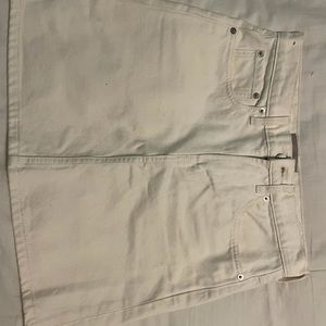 Everlane white denim skirt size 26